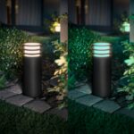 Lampada da terra - PHILIPS HUE - Lucca - Antracite - 1xA60 WCA - IP44 - immagine 2