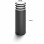 Lampada da terra - PHILIPS HUE - Lucca - Antracite - 1xA60 WCA - IP44 - immagine 5