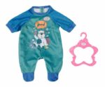 Tutina Baby Born - Blu - Fantasia orsetto - Con appendiabiti - Per bambole da 43 cm