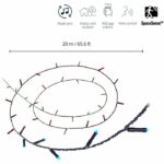 Luci decorative - WIZ - 20 m - 160 lampadine - Luce bianca e colorata - Wifi - immagine 2