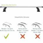 Set di 2 barre portatutto da tetto - GREEN VALLEY - Easy One n. 16 - Alluminio - Fissaggio a punto fisso - Fino a 75 kg - immagine 5