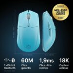 Mouse da gioco wireless - STEELSERIES - Rival 3 Gen 2 - Turchese - immagine 6