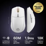 Mouse da gioco wireless - STEELSERIES - Rival 3 Gen 2 - Bianco - immagine 6