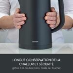 Bollitore elettrico da 1,7 l con temperatura regolabile - SEVERIN - WK3483 - 2200 W - Regolabile fino a 100 °C - Nero opaco - immagine 3