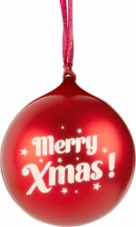 Altoparlante Bluetooth - BIGBEN - Forma a palla di Natale - Rosso