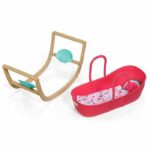 Culla 3 in 1 - PER NEONATI - Effetto legno - Culla/Dondolo/Fissa - Tessuto incluso - Da 1 anno - immagine 2