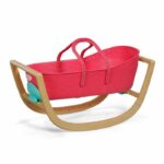 Culla 3 in 1 - PER NEONATI - Effetto legno - Culla/Dondolo/Fissa - Tessuto incluso - Da 1 anno - immagine 5