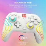 Controller di gioco wireless RGB - TURTLE BEACH - Afterglow Wave per Nintendo Switch 2 - Bianco - immagine 5