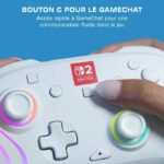 Controller di gioco wireless RGB - TURTLE BEACH - Afterglow Wave per Nintendo Switch 2 - Bianco - immagine 6
