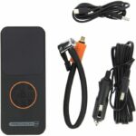 Mini compressore ricaricabile senza fili - ACCIAIO DI PRECISIONE - 10 bar - Gonfiatore per auto e biciclette - USB-C