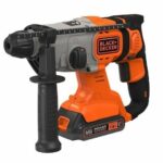Trapano a percussione rotativo SDS a batteria BLACK+DECKER BCD900E2K-QW - 18V - con 2 batterie da 2,5 Ah - immagine 2