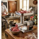 Tritacarne elettrico - PRO - N. 12 - 480 W - Tramoggia in acciaio inox - immagine 3
