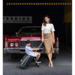 BÉABA Luggage Eazy, valigia da cabina con seggiolino da viaggio - immagine 3