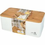 Portapane - BIRKMANN - Con coperchio - 33 x 18 x 13 cm - Bambù - immagine 3