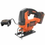 Seghetto alternativo a batteria BLACK+DECKER 18V - BDCJS18E1-QW - Azione a pendolo integrata - Dispositivo di soffiaggio