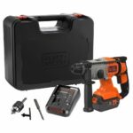 Trapano a percussione a batteria BLACK+DECKER BCD900M1K 18V SDS-plus - Batteria agli ioni di litio da 4Ah - immagine 3