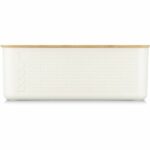 Portapane - BODUM - 11555-913 - Modello grande - Coperchio in bambù - Bianco