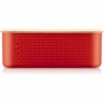 Portapane - BODUM - 11740-04 - Modello piccolo - Coperchio in bambù - Rosso