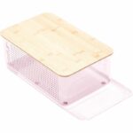 Portapane - BODUM - 11555-679S-80 - Modello grande - Coperchio in bambù - Rosa trasparente - immagine 4