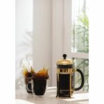 Caffettiera a pressa francese - BODUM - Chambord - 1 L - 8 tazze - Acciaio inossidabile - Oro - immagine 4