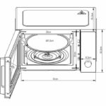 Forno a microonde a libera installazione - CONTINENTAL EDISON - CEMO28MB2 - Nero - 28 L - 1440 W - 51 x 36,7 x 30,4 cm - Multifunzione - immagine 4