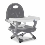Seggiolino rialzato Chicco Pocket Snack - Compatto - Portatile - Grigio scuro