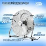 Ventilatore in metallo - COOL CLIMA - CCVSM90W-450 - 90 W - immagine 2