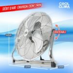 Ventilatore in metallo - COOL CLIMA - CCVSM90W-450 - 90 W - immagine 4