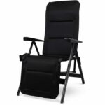 Chaise longue - DOMETIC - Gardina Lounger - Nero - Reclinabile - Alluminio - Rete morbida in poliestere
