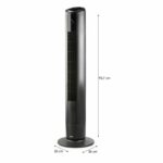 Ventilatore a torre - DOMO - 42 W - Oscillazione ampia - Altezza 94 cm - 5 velocità - Display a LED - Telecomando incluso - immagine 6