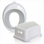 DREAMBABY Seggiolino e sgabello per l'addestramento al vasino - Base antiscivolo - Morbido al tatto - Design confortevole