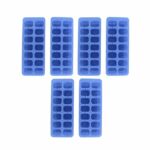 Set di 6 vaschette per cubetti di ghiaccio - FACKELMANN - Bar Concept - Contiene fino a 14 cubetti di ghiaccio per un totale di 70 cubetti di ghiaccio