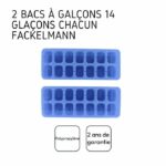 Set di 6 vaschette per cubetti di ghiaccio - FACKELMANN - Bar Concept - Contiene fino a 14 cubetti di ghiaccio per un totale di 70 cubetti di ghiaccio - immagine 4