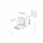 Case per PC - FRACTAL DESIGN - FD-C-POV2A-03 Pop 2 Vision White RGB - Pannello in vetro - Illuminazione RGB - ATX - Bianco