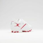 Scarpe da rugby - Ragazzi - GILBERT - SIDESTEP X20 - Bianco/Rosso - Taglia 33 - Tacchetti sagomati