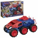 Set Spiderman 2 in 1 con carro armato Jaw Tank, personaggio da 11,5 cm con veicolo, giocattoli e personaggi di supereroi, età 4+