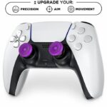 Confezione da 2 levette analogiche - STEELSERIES - KontrolFreek - Frenzy Edition - Per controller PS4 e PS5 - Viola - immagine 5