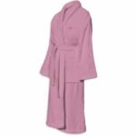 Accappatoio - PER IL BAGNO - Taglia L - 100% Cotone 500 g/m² - Morbido, Assorbente, Unisex - Rosa - immagine 2