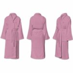 Accappatoio - PER IL BAGNO - Taglia L - 100% Cotone 500 g/m² - Morbido, Assorbente, Unisex - Rosa - immagine 5