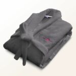 Accappatoio - PER IL BAGNO - Taglia XL - 100% Cotone 500 g/m² - Morbido, Assorbente, Unisex - Grigio Scuro