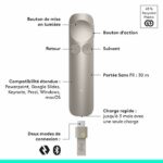 Telecomando per presentazioni - Wireless - Logitech - Spotlight 2 - Bluetooth/USB-C - Sabbia - immagine 2