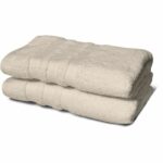 Set 2 asciugamani - LOVELY HOME - 2 Teli doccia 70 x 140 cm - Beige