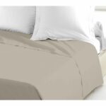 Lenzuolo piano - LOVELY HOME - 100% cotone - 240 x 300 cm - Beige chiaro