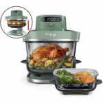 Friggitrice ad aria - NINJA - CRISPI PRO - Capacità 5,7 L + 2,3 L - 5 programmi - 2100 W - Verde - immagine 2
