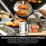 Termometro a sonda NINJA Connected - WP100EU - Wireless ProChef - Monitoraggio Bluetooth/Wi-Fi - Per cucinare e grigliare - immagine 4