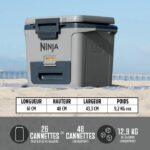 FrostVault Rolling Cooler - NINJA - Rigido - 28 L - Grigio - immagine 2