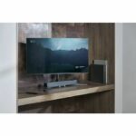 Supporto TV autoportante per mobili - Antracite - Girevole a 180° - 32-70" - VESA 400 max - Supporto per soundbar - immagine 2