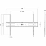Supporto TV - Solido Jumbo - Fisso - 42-120'' - VESA 900x600 max - immagine 6