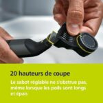 Rifinitore per barba e corpo - PHILIPS - OneBlade Pro 360 - 2 lame - Pettine 14 in 1 - Autonomia della batteria: 90 minuti - immagine 5