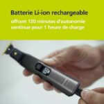 Rifinitore per barba e corpo - PHILIPS - OneBlade Pro 360 - 2 lame - Pettine 14 in 1 - Autonomia della batteria: 90 minuti - immagine 6